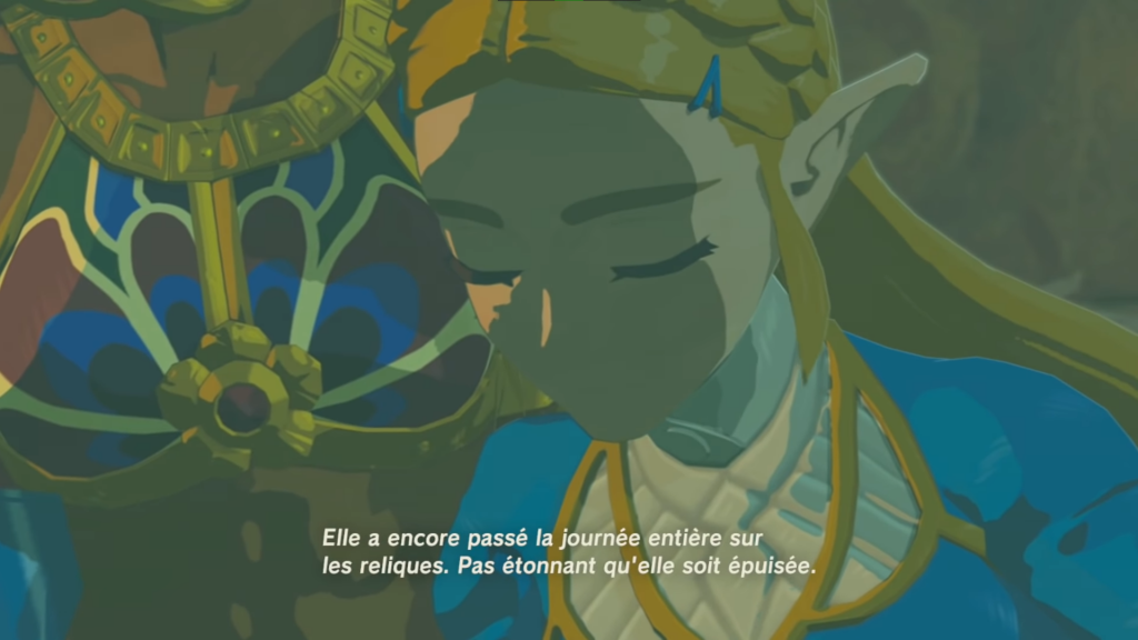 Mention des recherches de Zelda