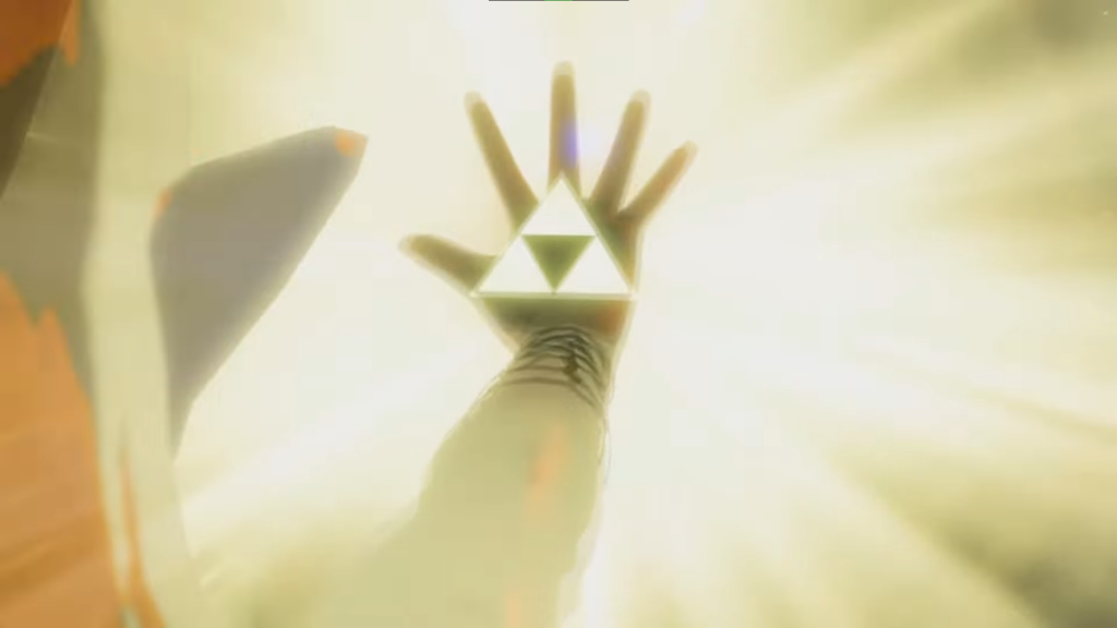 utilisation de la triforce par Zelda