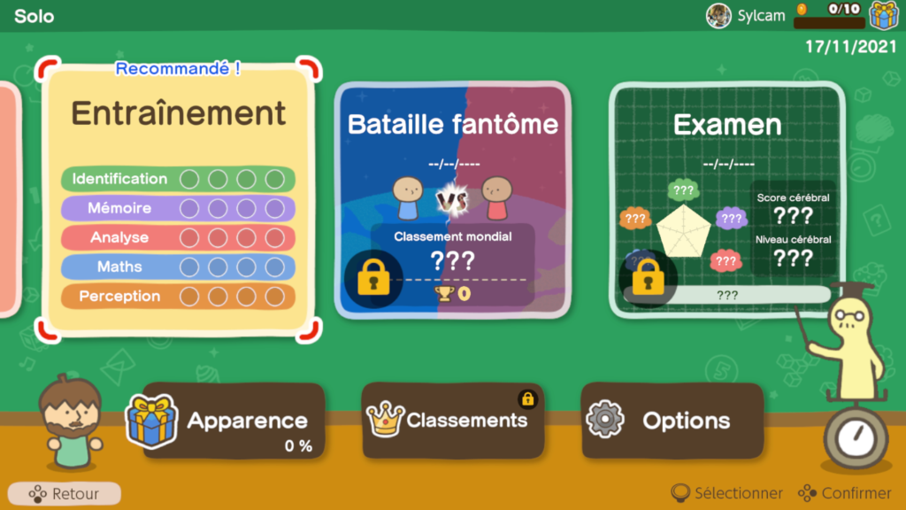 Mode de jeu disponible