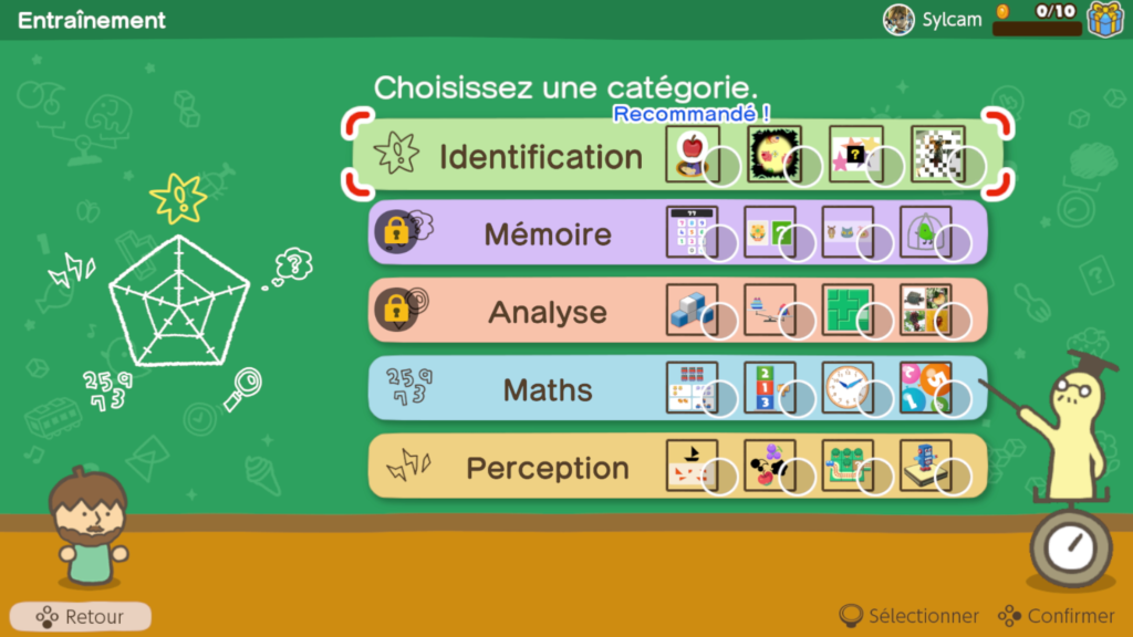 Les types d'exercices