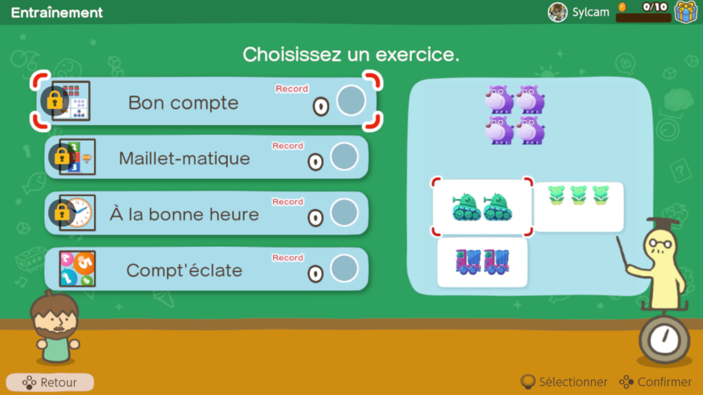 Autres exercices disponibles