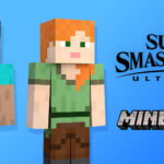 Steve et Alex de Minecraft dans Smash